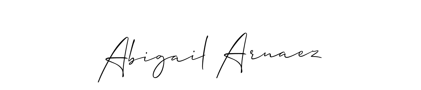 Make a beautiful signature design for name Abigail Arnaez. With this signature (Allison_Script) style, you can create a handwritten signature for free. Abigail Arnaez signature style 2 images and pictures png