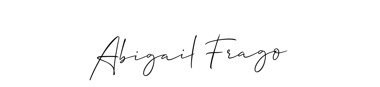 Make a short Abigail Frago signature style. Manage your documents anywhere anytime using Allison_Script. Create and add eSignatures, submit forms, share and send files easily. Abigail Frago signature style 2 images and pictures png