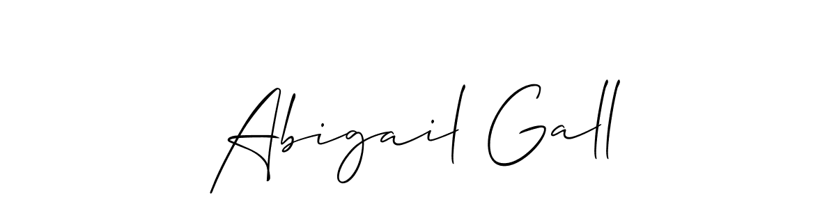 Design your own signature with our free online signature maker. With this signature software, you can create a handwritten (Allison_Script) signature for name Abigail Gall. Abigail Gall signature style 2 images and pictures png