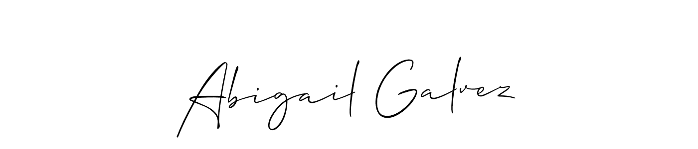 Best and Professional Signature Style for Abigail Galvez. Allison_Script Best Signature Style Collection. Abigail Galvez signature style 2 images and pictures png