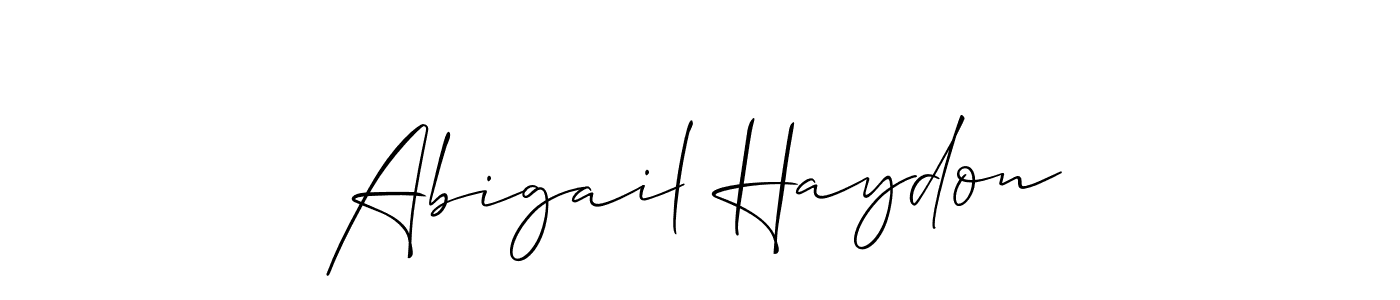 Create a beautiful signature design for name Abigail Haydon. With this signature (Allison_Script) fonts, you can make a handwritten signature for free. Abigail Haydon signature style 2 images and pictures png