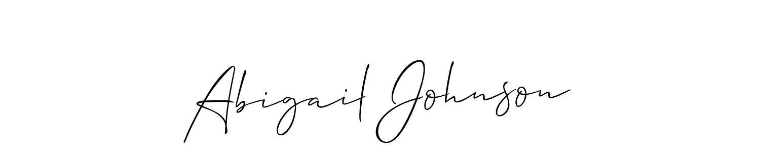 Also You can easily find your signature by using the search form. We will create Abigail Johnson name handwritten signature images for you free of cost using Allison_Script sign style. Abigail Johnson signature style 2 images and pictures png
