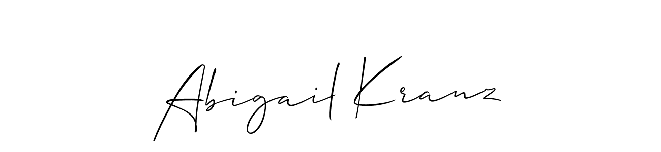 How to Draw Abigail Kranz signature style? Allison_Script is a latest design signature styles for name Abigail Kranz. Abigail Kranz signature style 2 images and pictures png