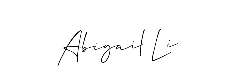 Make a short Abigail Li signature style. Manage your documents anywhere anytime using Allison_Script. Create and add eSignatures, submit forms, share and send files easily. Abigail Li signature style 2 images and pictures png