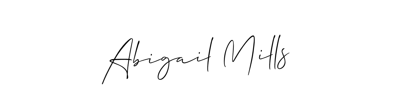 Create a beautiful signature design for name Abigail Mills. With this signature (Allison_Script) fonts, you can make a handwritten signature for free. Abigail Mills signature style 2 images and pictures png