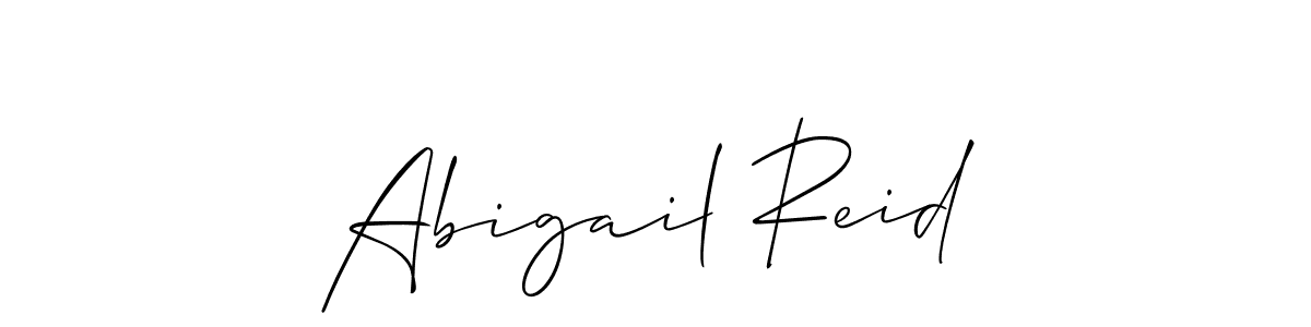It looks lik you need a new signature style for name Abigail Reid. Design unique handwritten (Allison_Script) signature with our free signature maker in just a few clicks. Abigail Reid signature style 2 images and pictures png