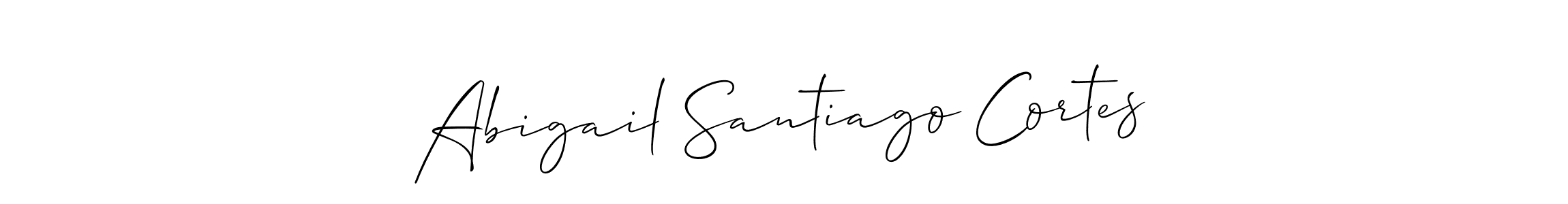 Create a beautiful signature design for name Abigail Santiago Cortes. With this signature (Allison_Script) fonts, you can make a handwritten signature for free. Abigail Santiago Cortes signature style 2 images and pictures png