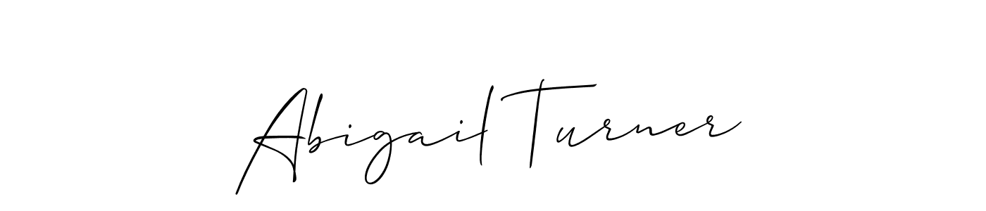 Abigail Turner stylish signature style. Best Handwritten Sign (Allison_Script) for my name. Handwritten Signature Collection Ideas for my name Abigail Turner. Abigail Turner signature style 2 images and pictures png