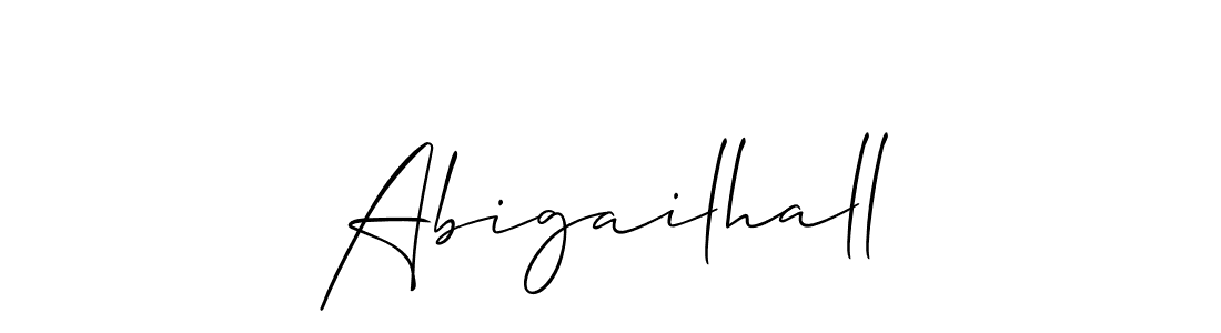 Make a beautiful signature design for name Abigailhall. With this signature (Allison_Script) style, you can create a handwritten signature for free. Abigailhall signature style 2 images and pictures png