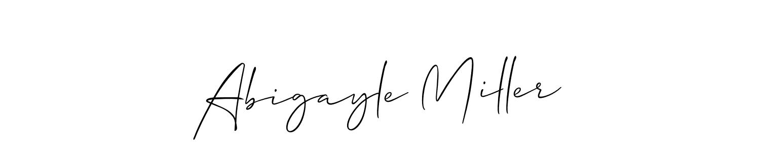 Create a beautiful signature design for name Abigayle Miller. With this signature (Allison_Script) fonts, you can make a handwritten signature for free. Abigayle Miller signature style 2 images and pictures png