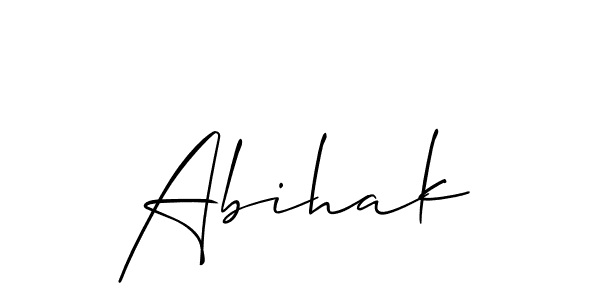It looks lik you need a new signature style for name Abihak. Design unique handwritten (Allison_Script) signature with our free signature maker in just a few clicks. Abihak signature style 2 images and pictures png