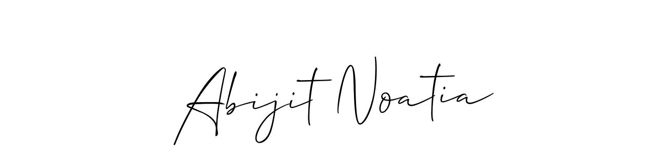 The best way (Allison_Script) to make a short signature is to pick only two or three words in your name. The name Abijit Noatia include a total of six letters. For converting this name. Abijit Noatia signature style 2 images and pictures png