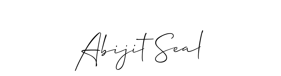 Abijit Seal stylish signature style. Best Handwritten Sign (Allison_Script) for my name. Handwritten Signature Collection Ideas for my name Abijit Seal. Abijit Seal signature style 2 images and pictures png