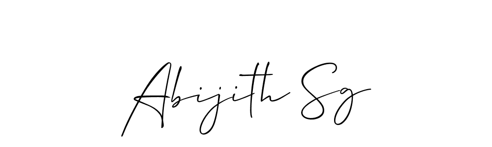 Best and Professional Signature Style for Abijith Sg. Allison_Script Best Signature Style Collection. Abijith Sg signature style 2 images and pictures png