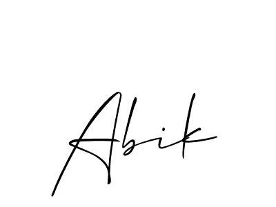 How to make Abik name signature. Use Allison_Script style for creating short signs online. This is the latest handwritten sign. Abik signature style 2 images and pictures png