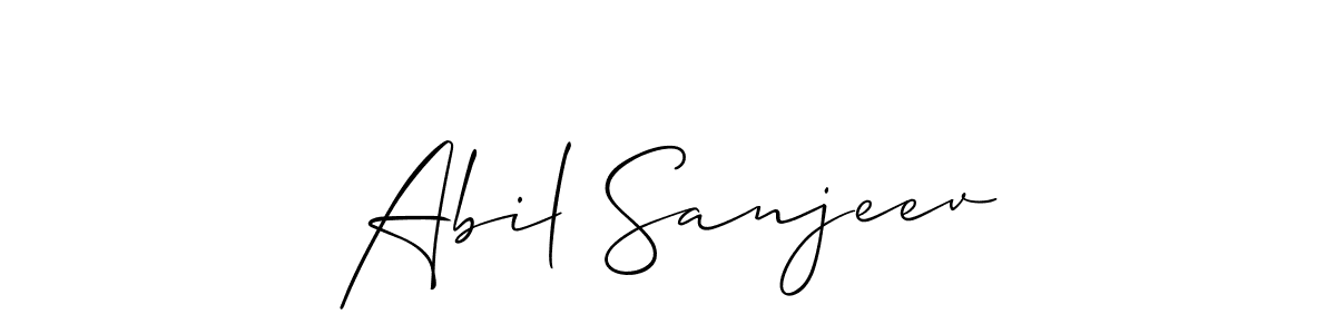 See photos of Abil Sanjeev official signature by Spectra . Check more albums & portfolios. Read reviews & check more about Allison_Script font. Abil Sanjeev signature style 2 images and pictures png