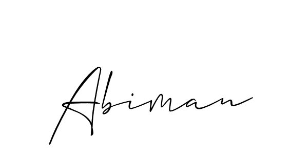 Abiman stylish signature style. Best Handwritten Sign (Allison_Script) for my name. Handwritten Signature Collection Ideas for my name Abiman. Abiman signature style 2 images and pictures png