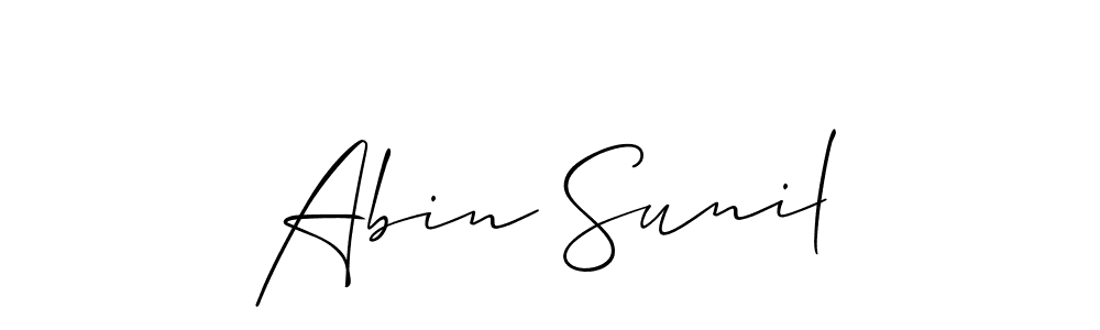 Make a beautiful signature design for name Abin Sunil. Use this online signature maker to create a handwritten signature for free. Abin Sunil signature style 2 images and pictures png