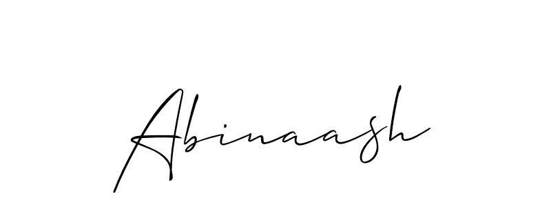 Design your own signature with our free online signature maker. With this signature software, you can create a handwritten (Allison_Script) signature for name Abinaash. Abinaash signature style 2 images and pictures png