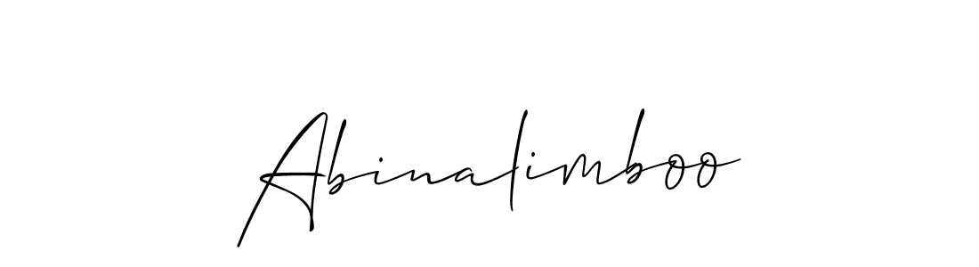 Create a beautiful signature design for name Abinalimboo. With this signature (Allison_Script) fonts, you can make a handwritten signature for free. Abinalimboo signature style 2 images and pictures png