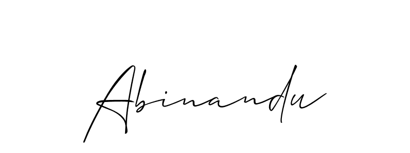 It looks lik you need a new signature style for name Abinandu. Design unique handwritten (Allison_Script) signature with our free signature maker in just a few clicks. Abinandu signature style 2 images and pictures png