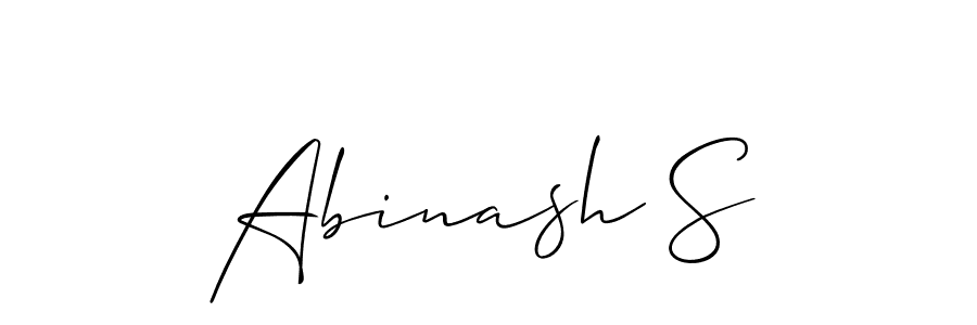 if you are searching for the best signature style for your name Abinash S. so please give up your signature search. here we have designed multiple signature styles  using Allison_Script. Abinash S signature style 2 images and pictures png