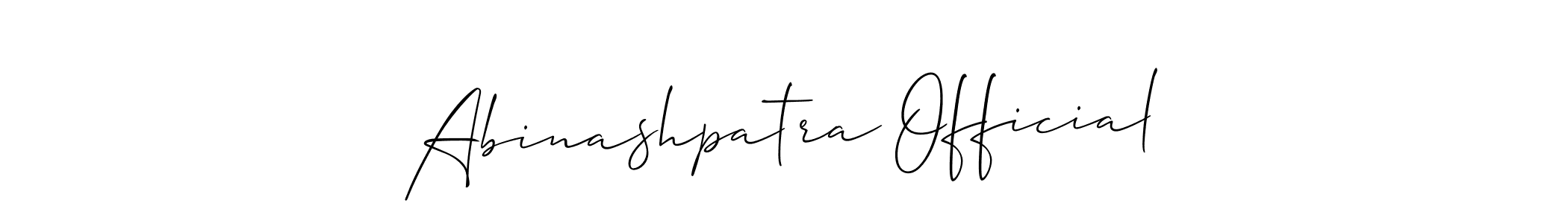 Also we have Abinashpatra Official name is the best signature style. Create professional handwritten signature collection using Allison_Script autograph style. Abinashpatra Official signature style 2 images and pictures png