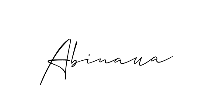 Similarly Allison_Script is the best handwritten signature design. Signature creator online .You can use it as an online autograph creator for name Abinaua. Abinaua signature style 2 images and pictures png