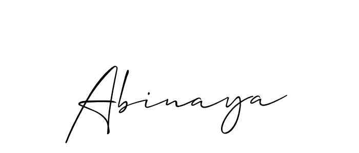 How to make Abinaya signature? Allison_Script is a professional autograph style. Create handwritten signature for Abinaya name. Abinaya signature style 2 images and pictures png