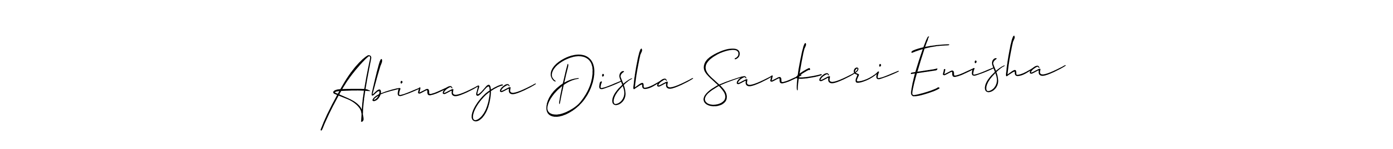 Make a beautiful signature design for name Abinaya Disha Sankari Enisha. Use this online signature maker to create a handwritten signature for free. Abinaya Disha Sankari Enisha signature style 2 images and pictures png