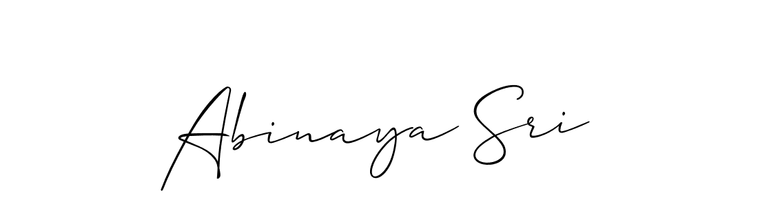 It looks lik you need a new signature style for name Abinaya Sri. Design unique handwritten (Allison_Script) signature with our free signature maker in just a few clicks. Abinaya Sri signature style 2 images and pictures png