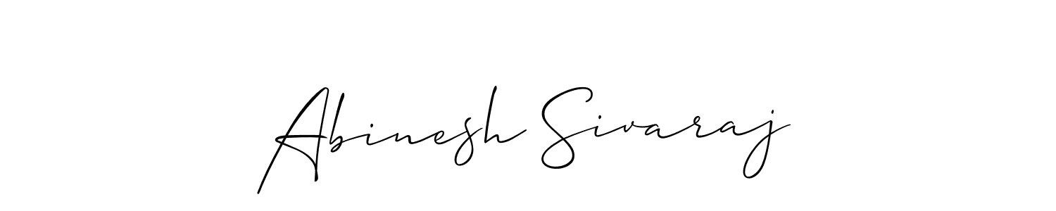 You should practise on your own different ways (Allison_Script) to write your name (Abinesh Sivaraj) in signature. don't let someone else do it for you. Abinesh Sivaraj signature style 2 images and pictures png