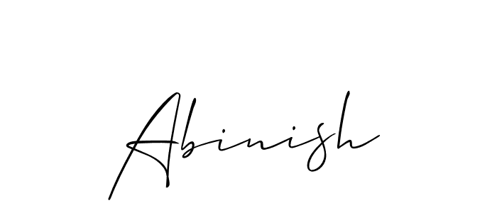 The best way (Allison_Script) to make a short signature is to pick only two or three words in your name. The name Abinish include a total of six letters. For converting this name. Abinish signature style 2 images and pictures png