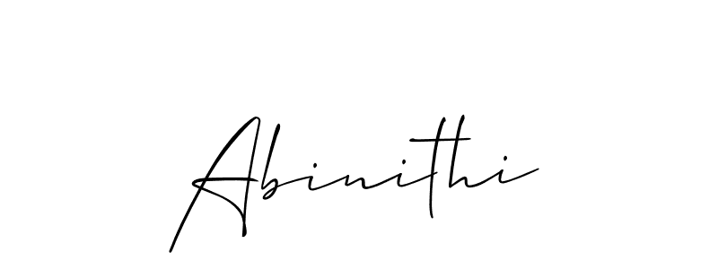 Abinithi stylish signature style. Best Handwritten Sign (Allison_Script) for my name. Handwritten Signature Collection Ideas for my name Abinithi. Abinithi signature style 2 images and pictures png