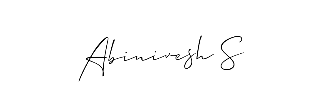 Make a beautiful signature design for name Abinivesh S. Use this online signature maker to create a handwritten signature for free. Abinivesh S signature style 2 images and pictures png