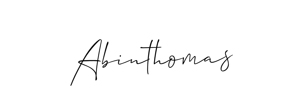 Create a beautiful signature design for name Abinthomas. With this signature (Allison_Script) fonts, you can make a handwritten signature for free. Abinthomas signature style 2 images and pictures png