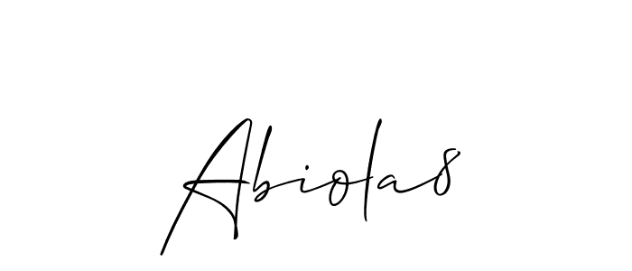 Once you've used our free online signature maker to create your best signature Allison_Script style, it's time to enjoy all of the benefits that Abiola8 name signing documents. Abiola8 signature style 2 images and pictures png