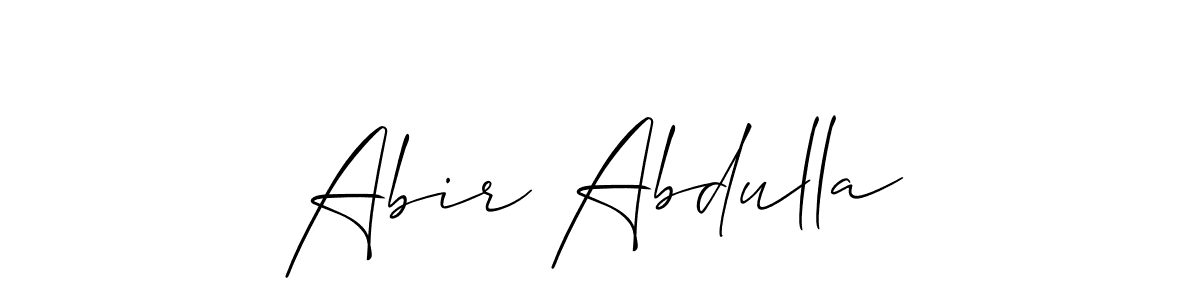 Similarly Allison_Script is the best handwritten signature design. Signature creator online .You can use it as an online autograph creator for name Abir Abdulla. Abir Abdulla signature style 2 images and pictures png
