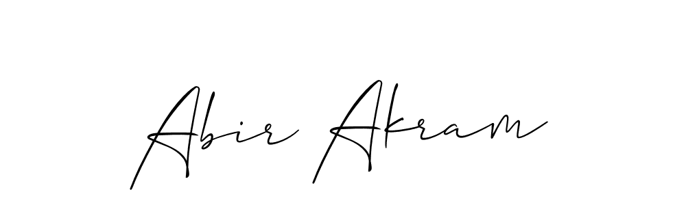 Allison_Script is a professional signature style that is perfect for those who want to add a touch of class to their signature. It is also a great choice for those who want to make their signature more unique. Get Abir Akram name to fancy signature for free. Abir Akram signature style 2 images and pictures png