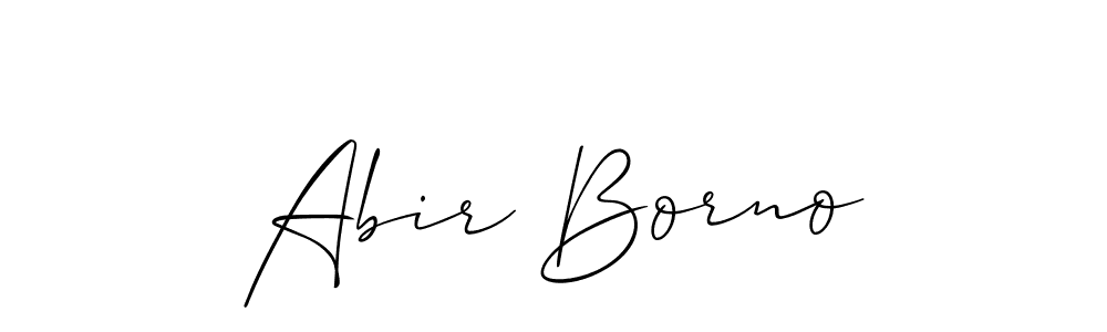 Allison_Script is a professional signature style that is perfect for those who want to add a touch of class to their signature. It is also a great choice for those who want to make their signature more unique. Get Abir Borno name to fancy signature for free. Abir Borno signature style 2 images and pictures png