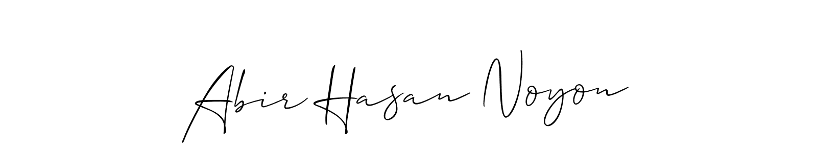 Make a beautiful signature design for name Abir Hasan Noyon. With this signature (Allison_Script) style, you can create a handwritten signature for free. Abir Hasan Noyon signature style 2 images and pictures png