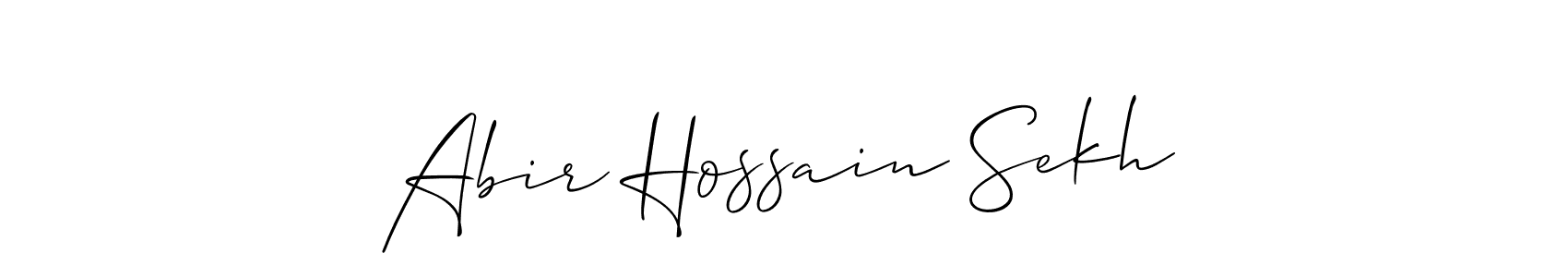 Abir Hossain Sekh stylish signature style. Best Handwritten Sign (Allison_Script) for my name. Handwritten Signature Collection Ideas for my name Abir Hossain Sekh. Abir Hossain Sekh signature style 2 images and pictures png