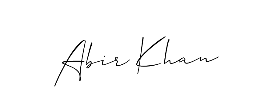 Make a short Abir Khan signature style. Manage your documents anywhere anytime using Allison_Script. Create and add eSignatures, submit forms, share and send files easily. Abir Khan signature style 2 images and pictures png