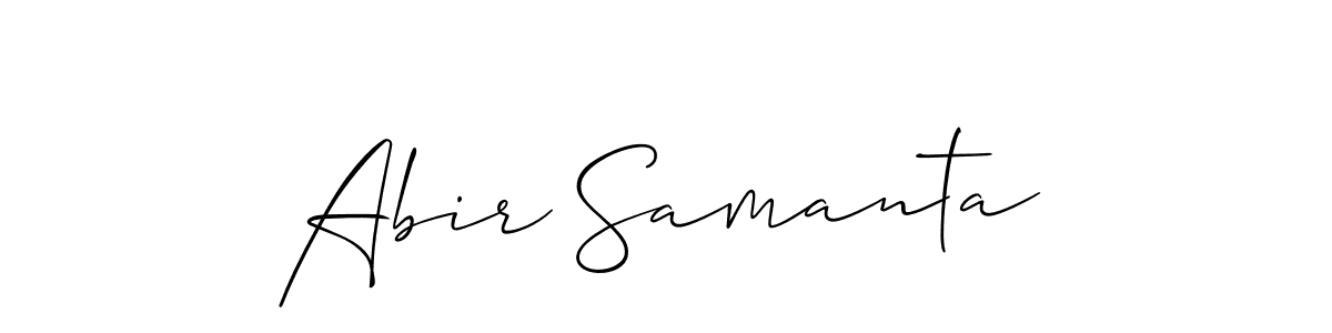Create a beautiful signature design for name Abir Samanta. With this signature (Allison_Script) fonts, you can make a handwritten signature for free. Abir Samanta signature style 2 images and pictures png