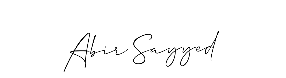 Make a short Abir Sayyed signature style. Manage your documents anywhere anytime using Allison_Script. Create and add eSignatures, submit forms, share and send files easily. Abir Sayyed signature style 2 images and pictures png