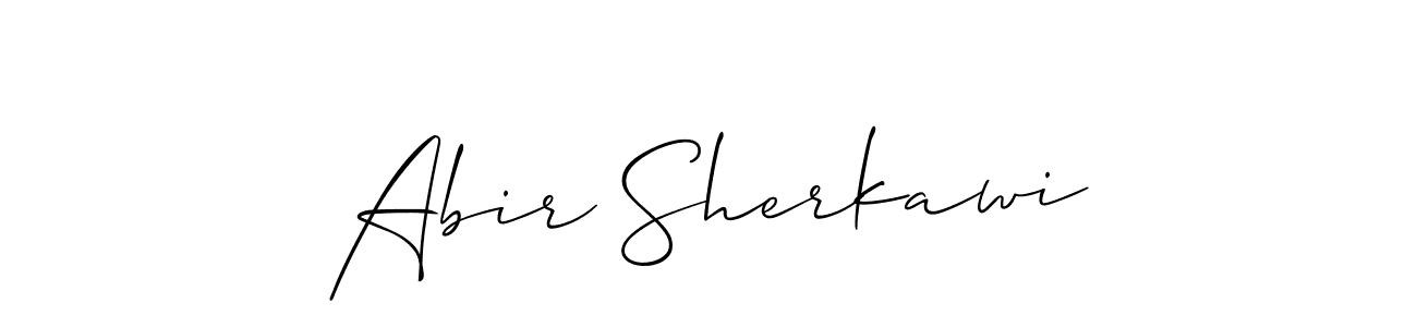 How to Draw Abir Sherkawi signature style? Allison_Script is a latest design signature styles for name Abir Sherkawi. Abir Sherkawi signature style 2 images and pictures png