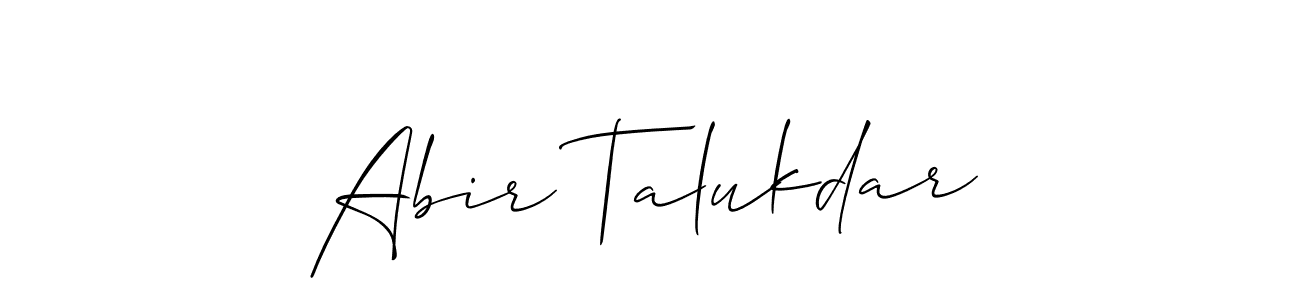 How to Draw Abir Talukdar signature style? Allison_Script is a latest design signature styles for name Abir Talukdar. Abir Talukdar signature style 2 images and pictures png