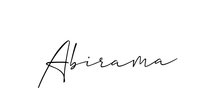 Also we have Abirama name is the best signature style. Create professional handwritten signature collection using Allison_Script autograph style. Abirama signature style 2 images and pictures png