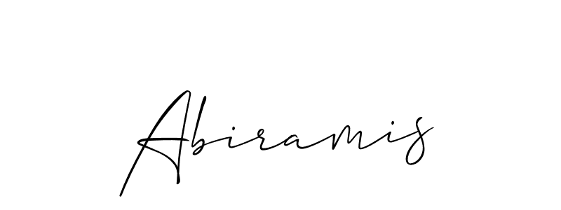 Also we have Abiramis name is the best signature style. Create professional handwritten signature collection using Allison_Script autograph style. Abiramis signature style 2 images and pictures png