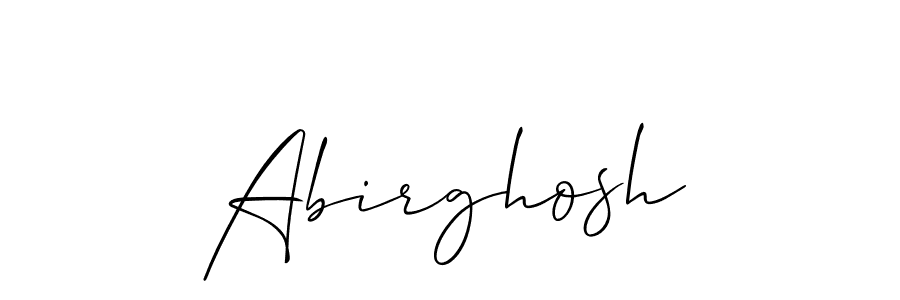Also we have Abirghosh name is the best signature style. Create professional handwritten signature collection using Allison_Script autograph style. Abirghosh signature style 2 images and pictures png